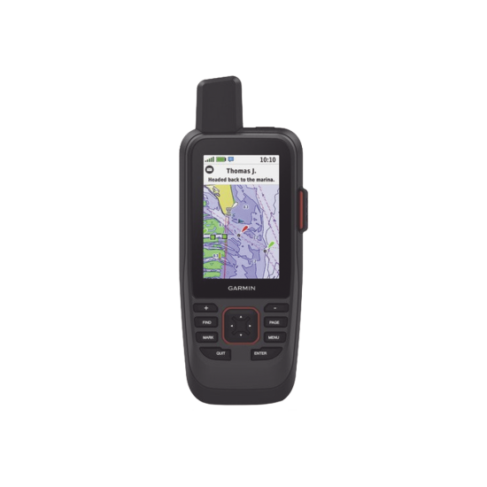 GPS Portatil GPSMAP 86SCI Garmin, Mapa Bluechart G3, Comunicacion Satelital Inreach, Bateria Interna Recargable, 10-02236-02