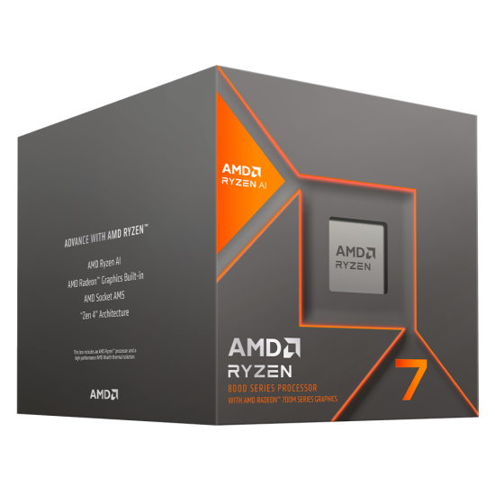 Procesador AMD Ryzen 7 8700G Socket AM5, Con Graficos Radeon 780M/ 4.20GHZ/ 8-Core/ 16MB L3 Cache/ Con Disipador Wraith Spire, 100-100001236BOX