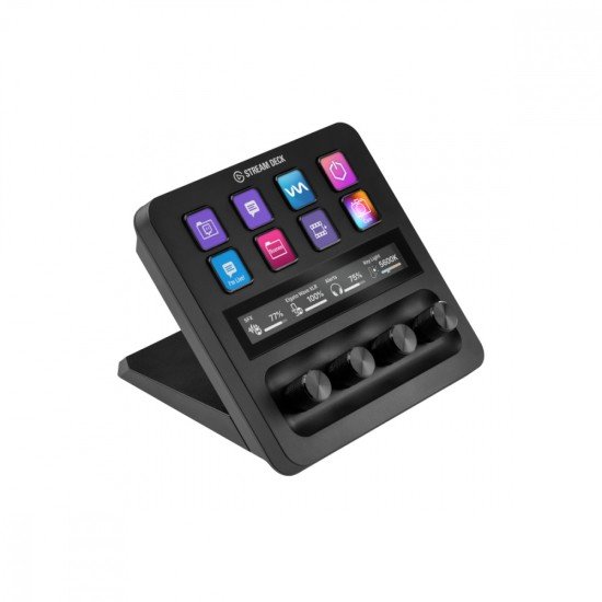 Teclado Elgato Stream Deck +, 8 Teclas, USB, Panel LCD Tactil, Color Negro, 10GBD9901