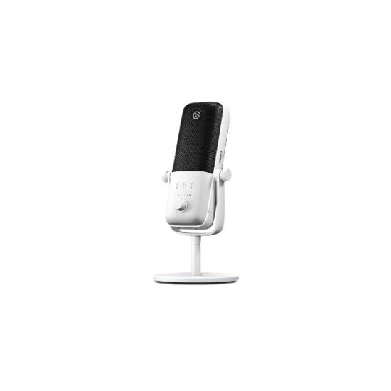 Micrófono alámbrico Elgato 10MAB9911, USB-C, 70-20000Hz, 17mm, 48-96kHz, color blanco
