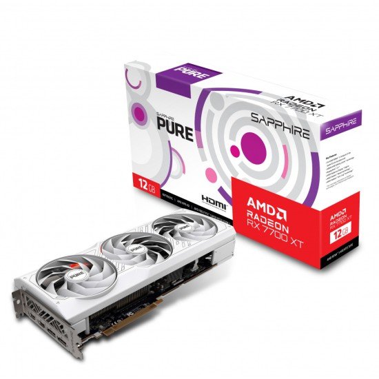 Tarjeta de Video Sapphire Pure AMD Radeon RX 7700 XT/ 12GB 192-BIT GDDR6/ PCI Express 4.0, 11335-03-20G