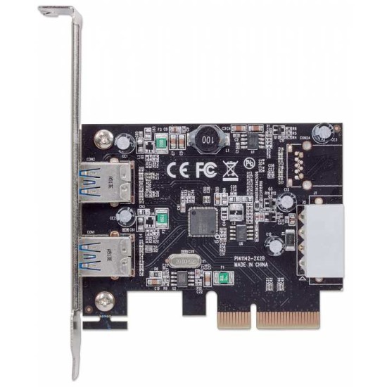 Tarjeta PCI Express con 2 Puertos USB V3.1, Manhattan 151795