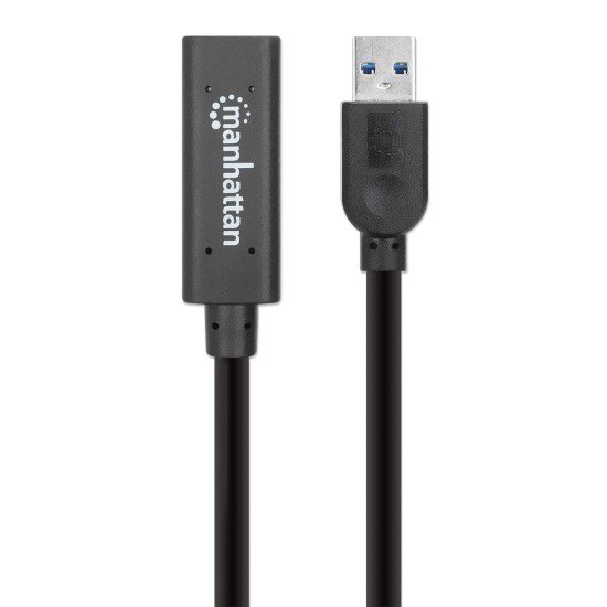 Cable USB USB A hembra Manhattan 153751 USB 3.0, 10 metros, color negro