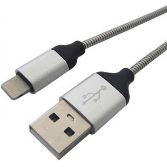 Cable Lightning Macho-USB 2.0 a Macho, 1 Metro, Plata, 161219