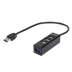 Manhattan Adaptador de Súper Velocidad USB 3.0 a RJ-45 GB Ethernet (506847)