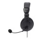 Diadema Audifono Estereo con Microfono Ajustable Manhattan 179843 Alambrico/ USB/ Color Negro