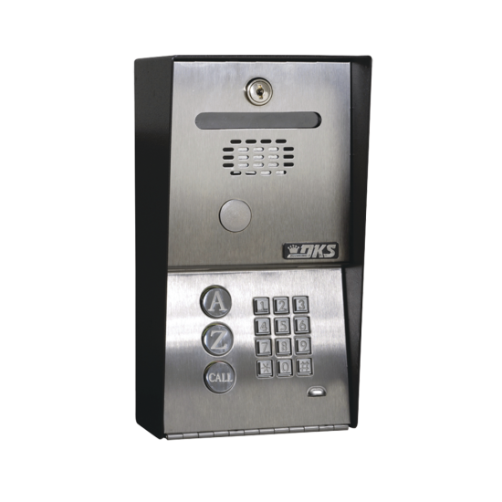 Portero Telefonico con Directorio Programable, Memoria para 100 Numeros, Permite Marcacion a Celular, DKS Doorking 1802-090
