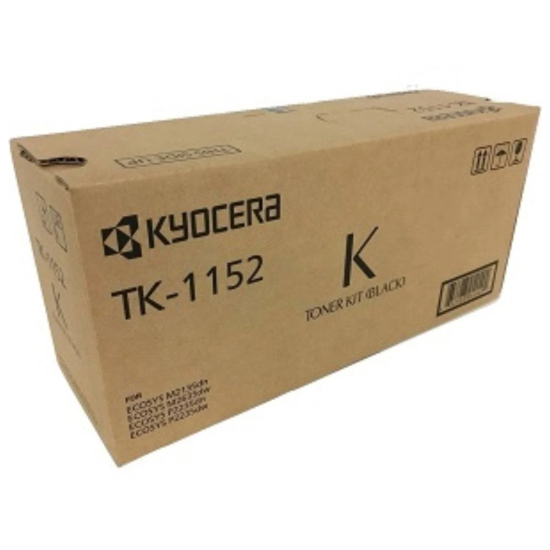 Toner Kyocera TK‐1152 3K Paginas Color Negro, Compatible P2235DN/ M2135DN/ M2635DW, 1T02RV0US0