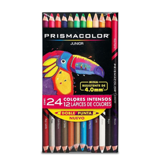 Caja de 12 Colores Prismacolor Junior Doble Punta, 2068525