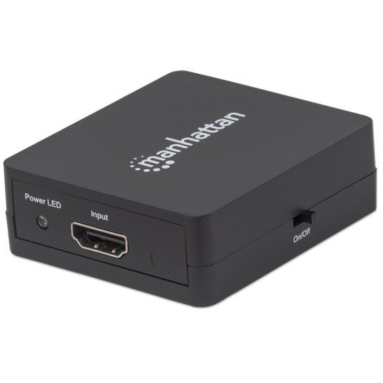 Video Splitter HDMI 2 Puertos 1080P Alimentado por USB, Color Negro, 207652