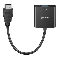 Hub USB 2.0 Steren USB-537 Con 7 Puertos con Eliminador de 2A Color Negro
