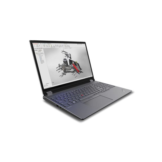 Laptop Lenovo ThinkPad P16 G2 16"/CI9-13980HX/64GB RAM/1TB SSD/Win 11 Pro/2.2GHz/HD/WQXGA/color gris, 21FB000GLM.