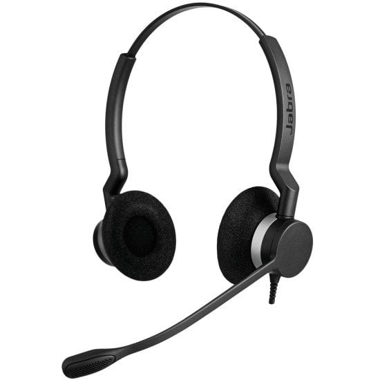 Diadema Audifono Con Microfono Jabra Headset 2399-829-109, Biz 2300 UC Duo, Alambrico, USB, Negro
