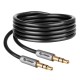 Cable Auxiliar de Audio Steren 297-070 Plug a Plug 3.5MM Ultradelgado Conectores Reforzados 90CM