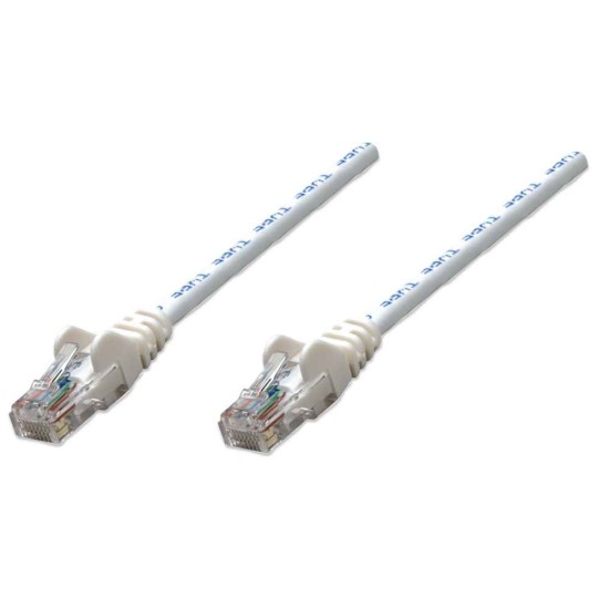 Cable de Red UTP Cat 5E RJ45 de 2.0 Metros, Intellinet 320689 Color Blanco