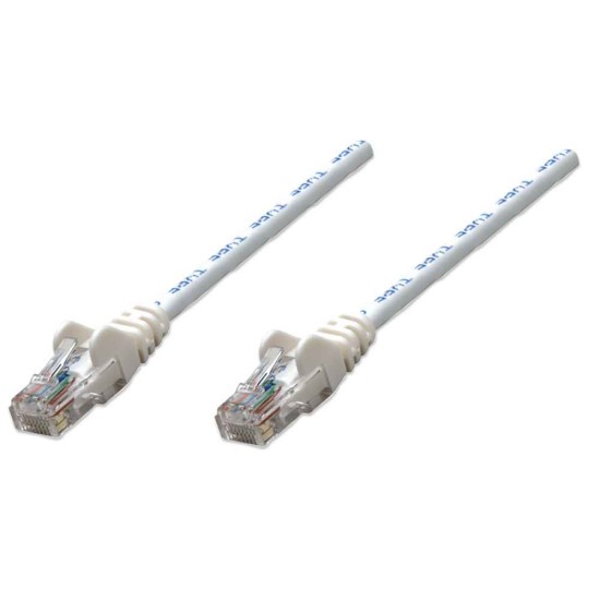 Cable de Red UTP Cat 5E RJ45 de 3.0 Metros, Intellinet 320696 Color Blanco