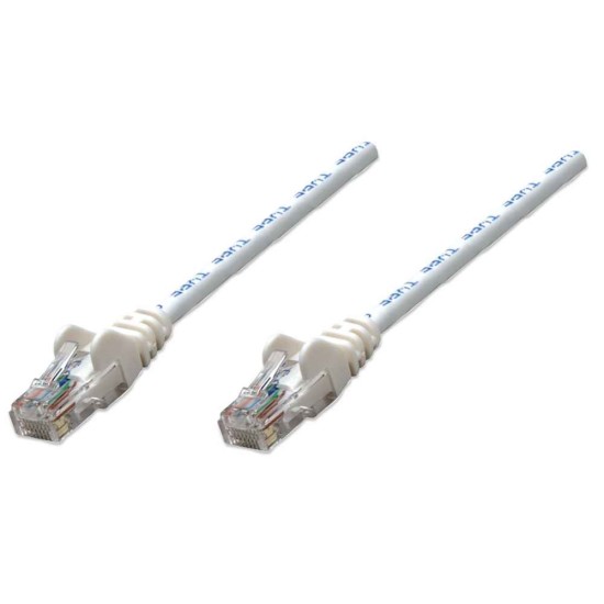Cable de Red UTP Cat 5E RJ45 de 4.2 Metros, Intellinet 320702 Color Blanco