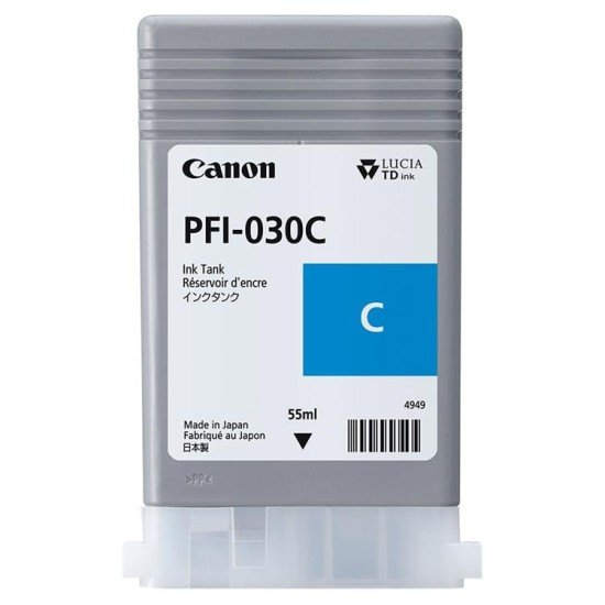 Tinta Canon PFI-030C Cyan, 3490C001AA