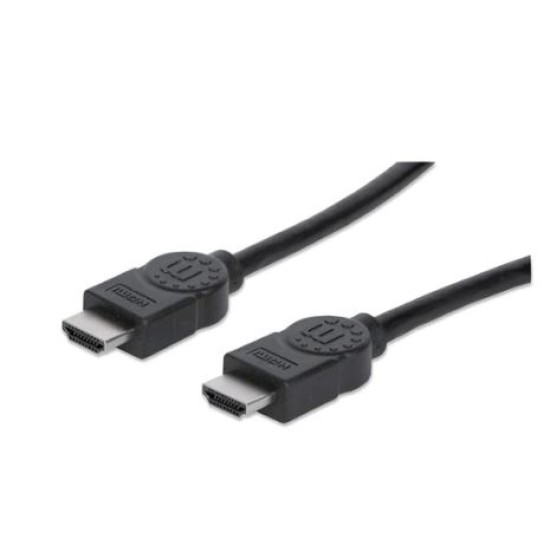 Cable HDMI de Alta Velocidad con Canal Ethernet Manhattan 353274 de 7.5M color Negro