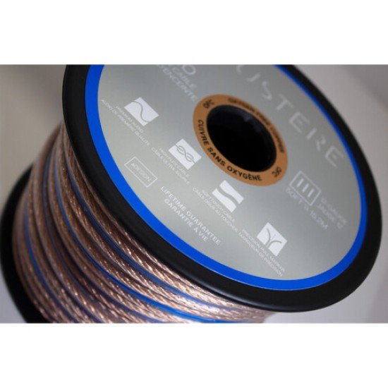 Cable de Audio Austere 3S-12SP1-50, Serie III/ Cobre Libre de Oxigeno de 50 Pies/ Cable de Alta Flexibilidad/ Calibre 12