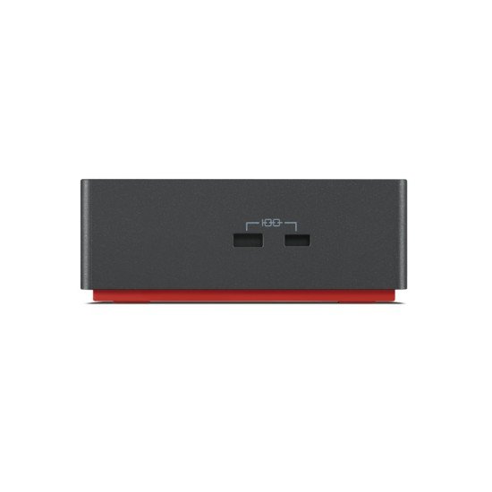Docking station Lenovo ThinkPad Thunderbolt 4, 1xUSB-C 3.2, 4xUSB 3.1, 1xHDMI, 2xDisplayPort, 1xRJ-45, color negro/rojo, 40B00300US
