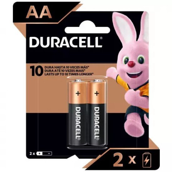Bateria Alcalina Duracell AA 2 Pilas, 41333001005