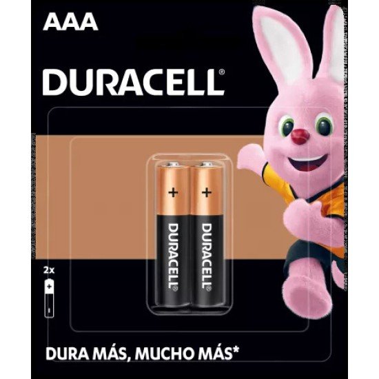Bateria Alcalina Duracell AAA 2 Pilas, 41333001074
