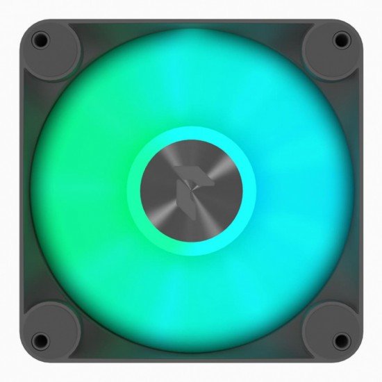 Ventilador APNX F1 120 ARGB, 1X120MM, 4711099474387, 1600RPM, ARGB, Color Negro