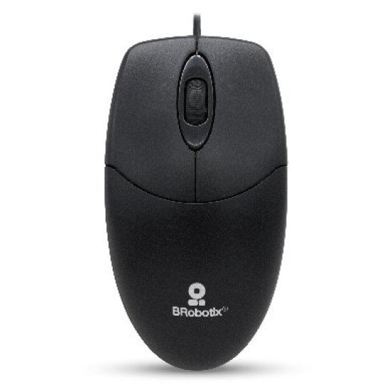 Mouse Alámbrico Brobotix K1, Básico / Ergonómico / USB / 1200 Dpi, 497202