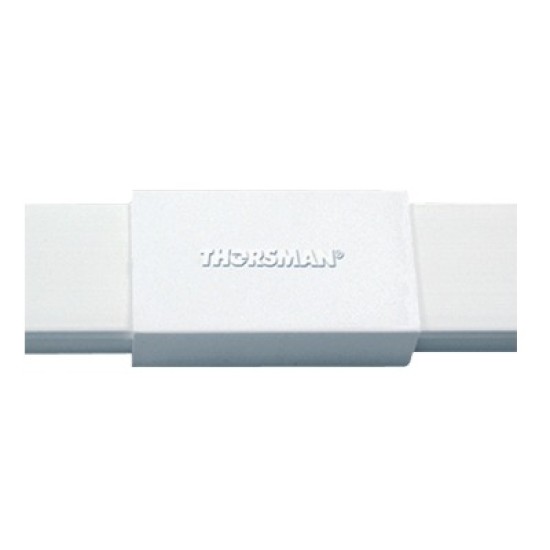 Pieza de Union Color Blanco de PVC Auto Extinguible Thorsman 5180-02001 para Canaletas TMK1020
