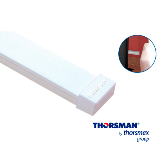 Tapa Final Color Blanco de PVC Auto Extinguible Thorsman 5190-02001 para Canaletas TMK1020