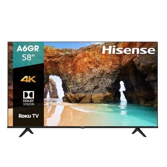 Smart TV 58" Hisense 58A6GR 3840X2160/ Roku HDMI/ USB/ WI-FI/ LED