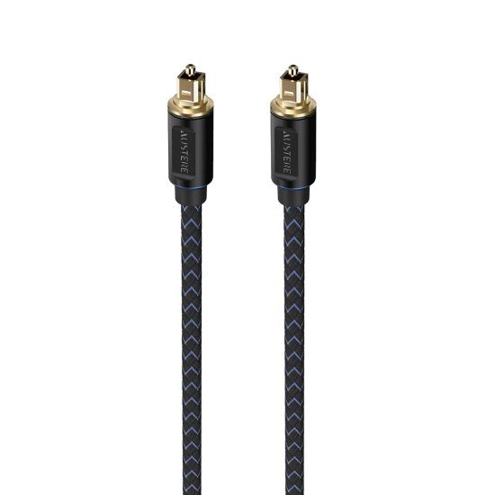 Cable de Audio Optico Austere 5S-OPT2-2.0M, Serie V de 2 M/ Carcasa Linkfit de Precision/ Cable Wovenarmor de Alta Flexibilidad