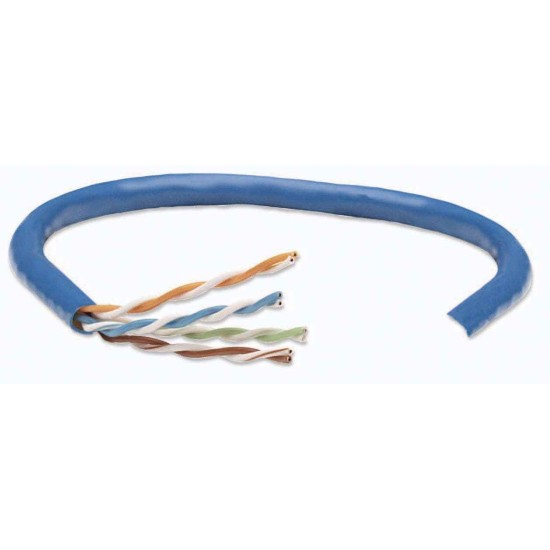 Bobina de Cable UTP CAT6 Solida Color Azul 305 Metros Intellinet 705059