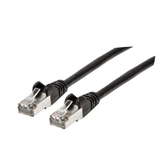 Cable de Red CAT6A S/FTP Color Negro de 7.6M Intellinet 741569