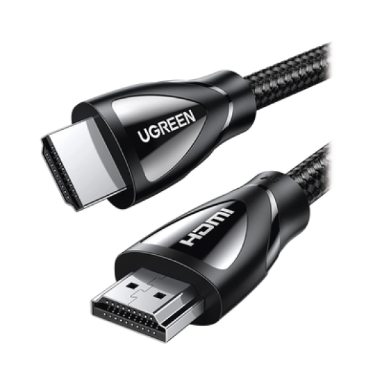 Cable HDMI 2.1 de Nylon Trenzado Ugreen 80401/ 1 Metro/ Dolby Vision/ 48 GBPS/ Mayor Duracion