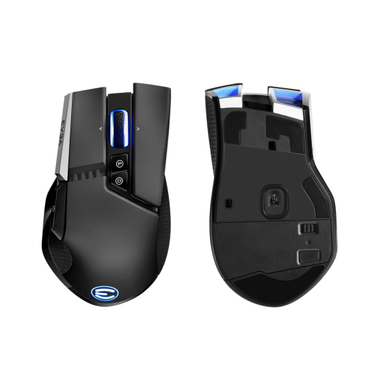 Mouse Inalambrico EVGA X20 903-T1-20BK-K3 Bluetooth/ USB-A/ 16000DPI/ Negro