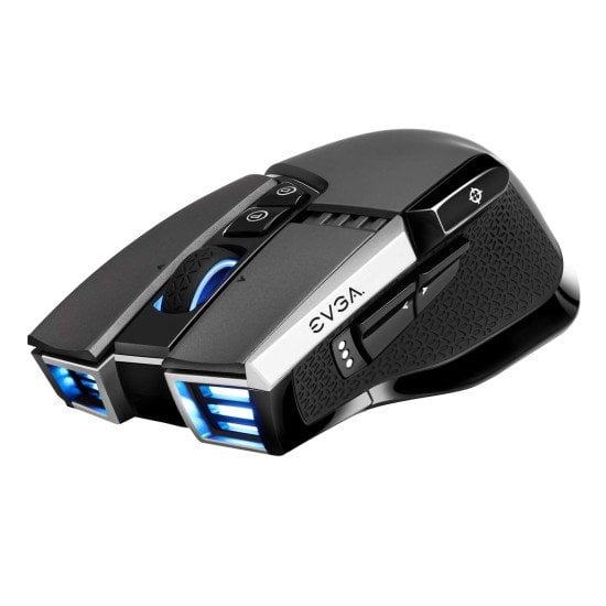 Mouse EVGA X20 Gaming Inalámbrico / Eergonómico / USB / 10 Botones / 16000DPI / Color Negro / 903-T1-20GR-K3