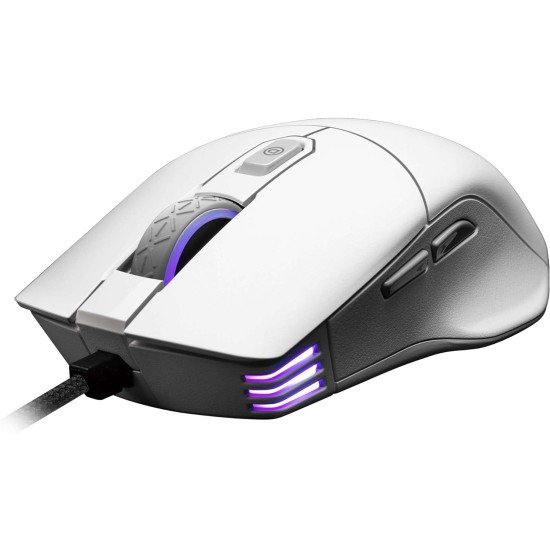 Mouse Alámbrico Gamer EVGA X12 / 905-W1-12WH-KR / 16,000DPI / 8 Botones / Iluminación RGB / Color Blanco