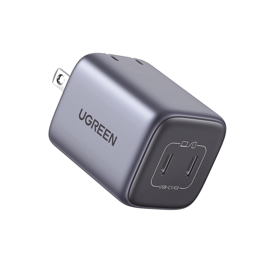 Cargador de 2 Puertos USB-C de Carga Rapida 45W Ugreen 90572, Power Delivery 3.0/ Quick Charge 4.0