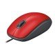 Mouse Logitech M110 Silent Optico/ 3 Botones/ 1000 DPI/ Interfaz USB Tipo A/ Color Rojo, 910-005492