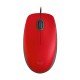 Mouse Logitech M110 Silent Optico/ 3 Botones/ 1000 DPI/ Interfaz USB Tipo A/ Color Rojo, 910-005492