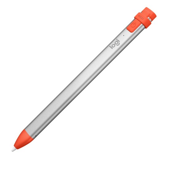 Lapiz Crayon Digital Logitech 914-000033 para iPad 6G Plata/ Naranja