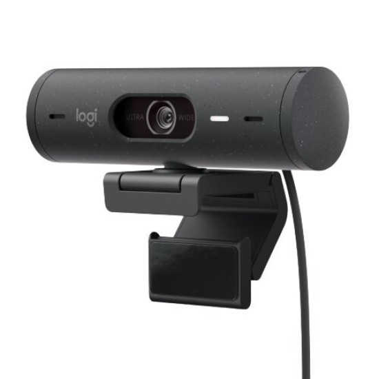 Webcam Logitech Brio 500 Grafito 1080P, Microfono, USB-C, 960-001412