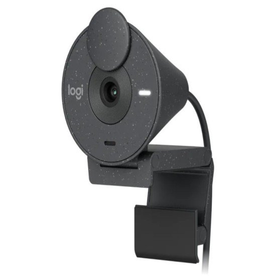 Webcam Logitech Brio 300 Grafito 1080P, Microfono, USB-C, 960-001413