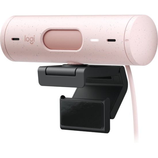 Webcam Logitech Brio 500 Rosa 1080P, Microfono, USB-C, 960-001418