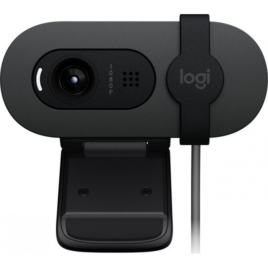 Webcam Logitech Brios 100 / Full HD / 1080P / Grafito / 2M / USB A / 960-001586