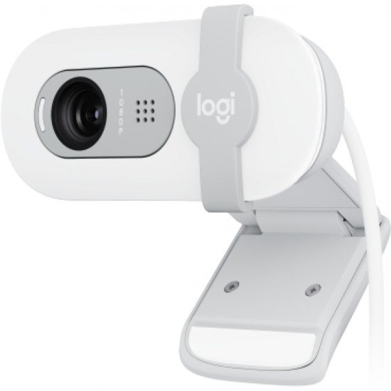 Webcam LOGITECH BRIOS 100/Full HD/1080p/blanca/2M/USB-A, 960-001615.