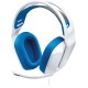 Diadema Audifono con Microfono Logitech G335 Gaming Alambrico 3.5MM Blanco/ Azul, 981-001017