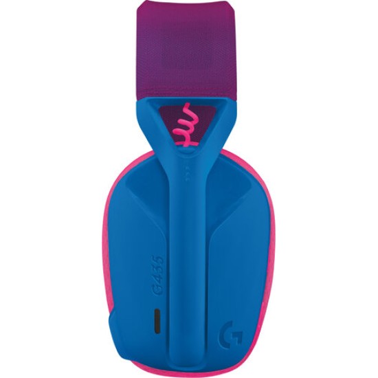Diadema Audifono Inalambrico Logitech G435 Gaming USB Lightspeed/ Bluetooth Azul/ Rosa Frambuesa, 981-001061